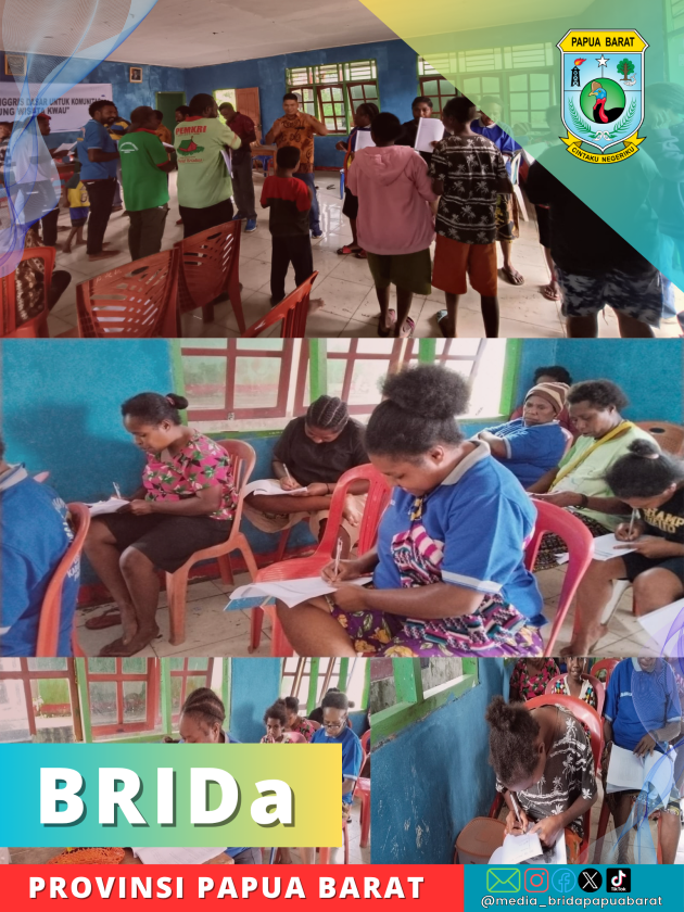 BRIDA Papua Barat Implementasi Program DEWIKU di Kampung Wisata Kwau: Pelatihan Dasar Bahasa Inggris Bagi Komunitas dan Pegiat Wisata di Kampung Wisata Kwau