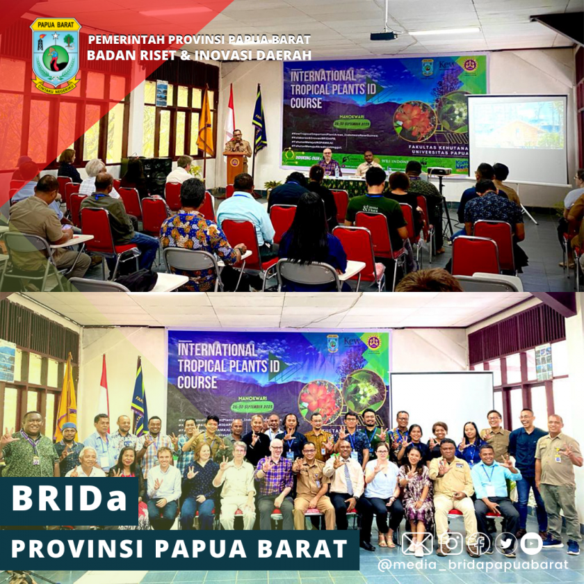 KOLABORASI BRIDA PAPUA BARAT, ROYAL BOTANICAL GARDENS KEW DAN FAHUTAN UNIPA MENYELENGGARAKAN PELATIHAN     INTERNATIONAL TROPICAL PLANT ID COURSE