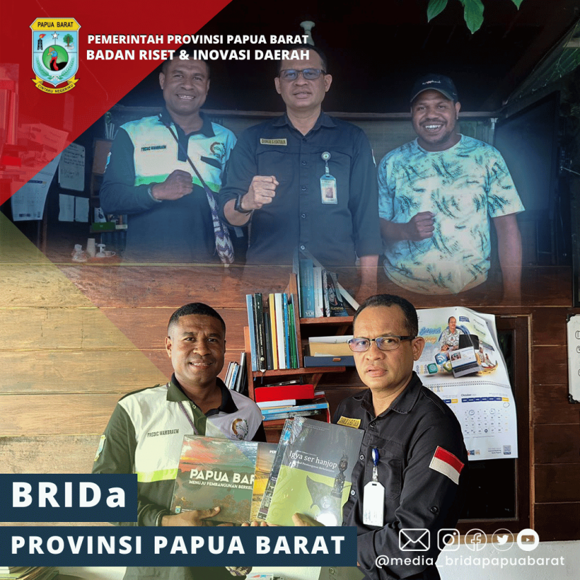 Tingkatkan Literasi di Manokwari, BRIDA Papua Barat Donasikan Sejumlah  Hasil Publikasi Ke SETJEN DPD RI 