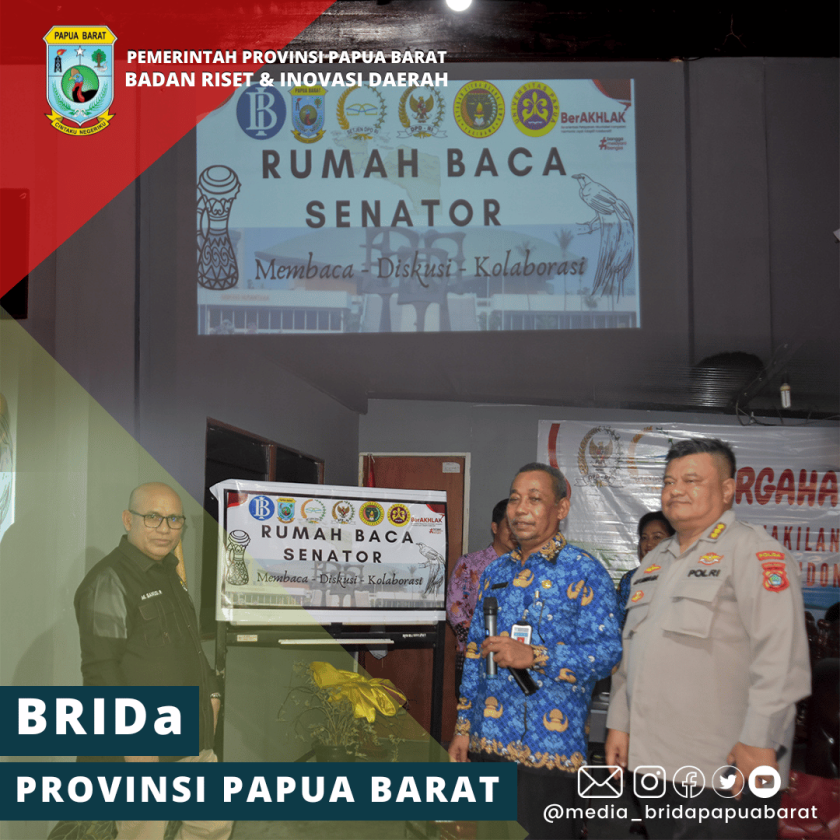 Gubernur Papua Barat Meluncurkan Rumah Baca DPD RI 